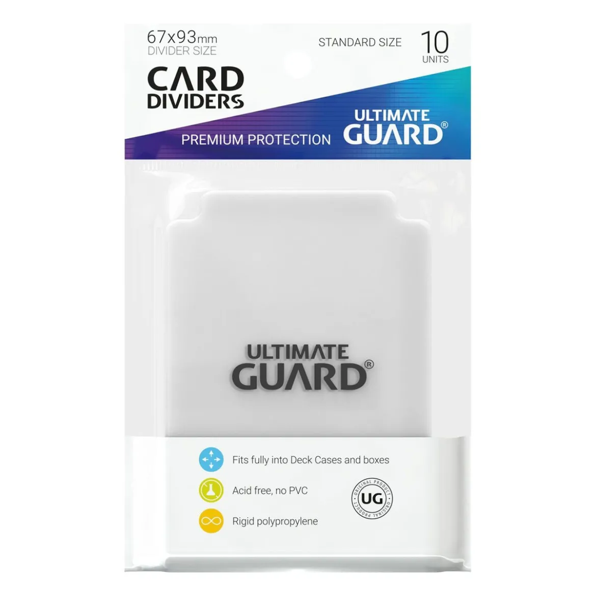 Ultimate Guard Card Dividers Standard Size (10) - Transparent