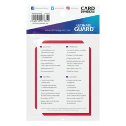 Ultimate Guard Card Dividers Standard Size (10) - Red