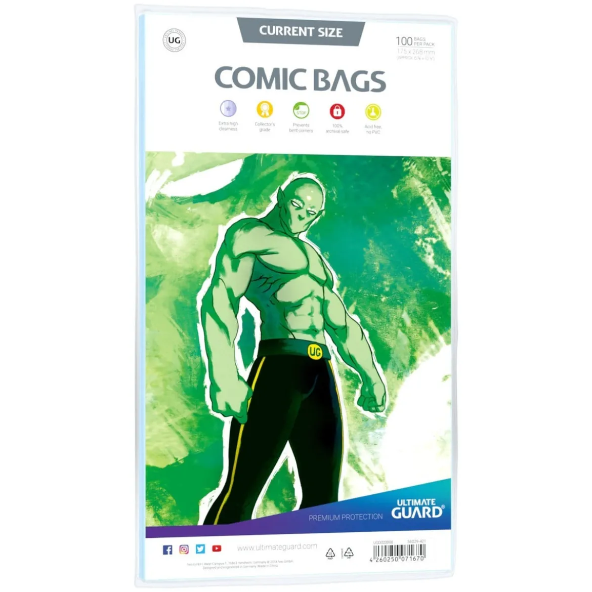 Ultimate Guard Comic Bags Standard (100) - Current Size