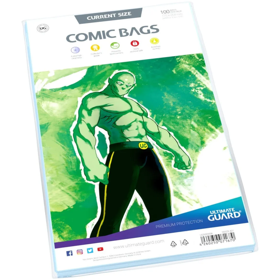 Ultimate Guard Comic Bags Standard (100) - Current Size