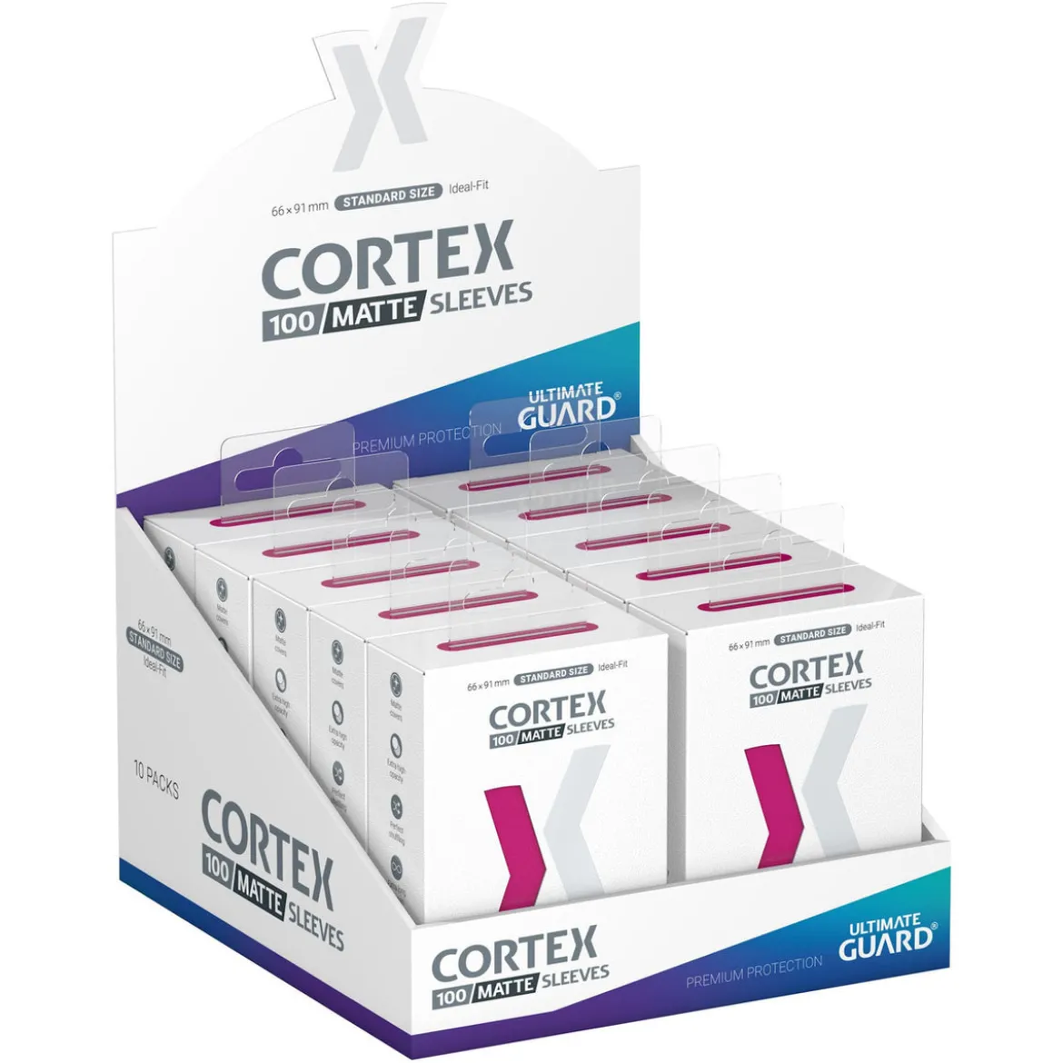 Ultimate Guard Cortex Sleeves Matte Standard Size (100) - Pink