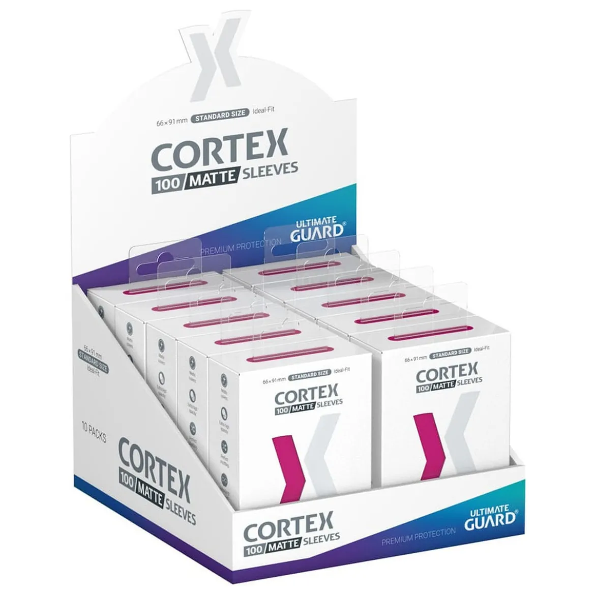 Ultimate Guard Cortex Sleeves Matte Standard Size (100) - Pink