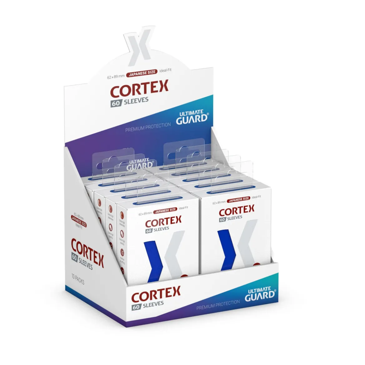 Ultimate Guard Cortex Sleeves Japanese Size (60) - Blue