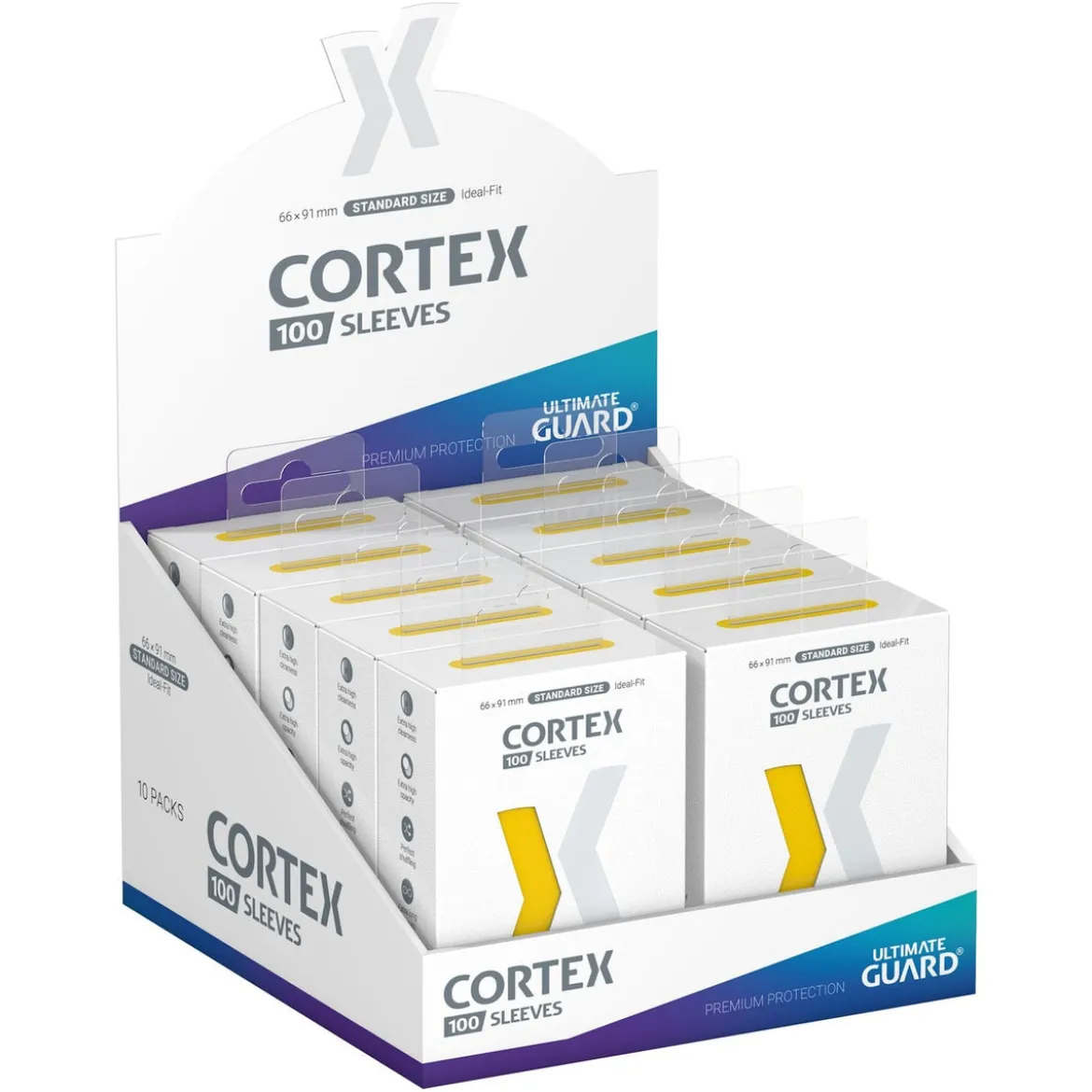Ultimate Guard Cortex Sleeves Standard Size (100) - Yellow