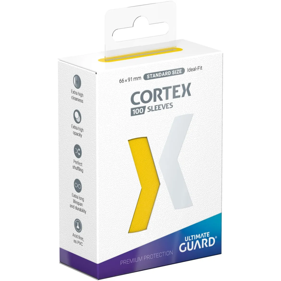 Ultimate Guard Cortex Sleeves Standard Size (100) - Yellow