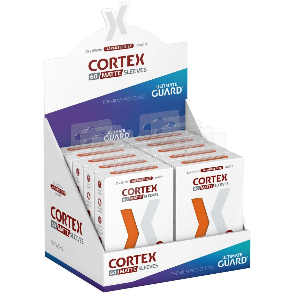 Ultimate Guard Cortex Sleeves Matte Japanese Size (60) - Orange