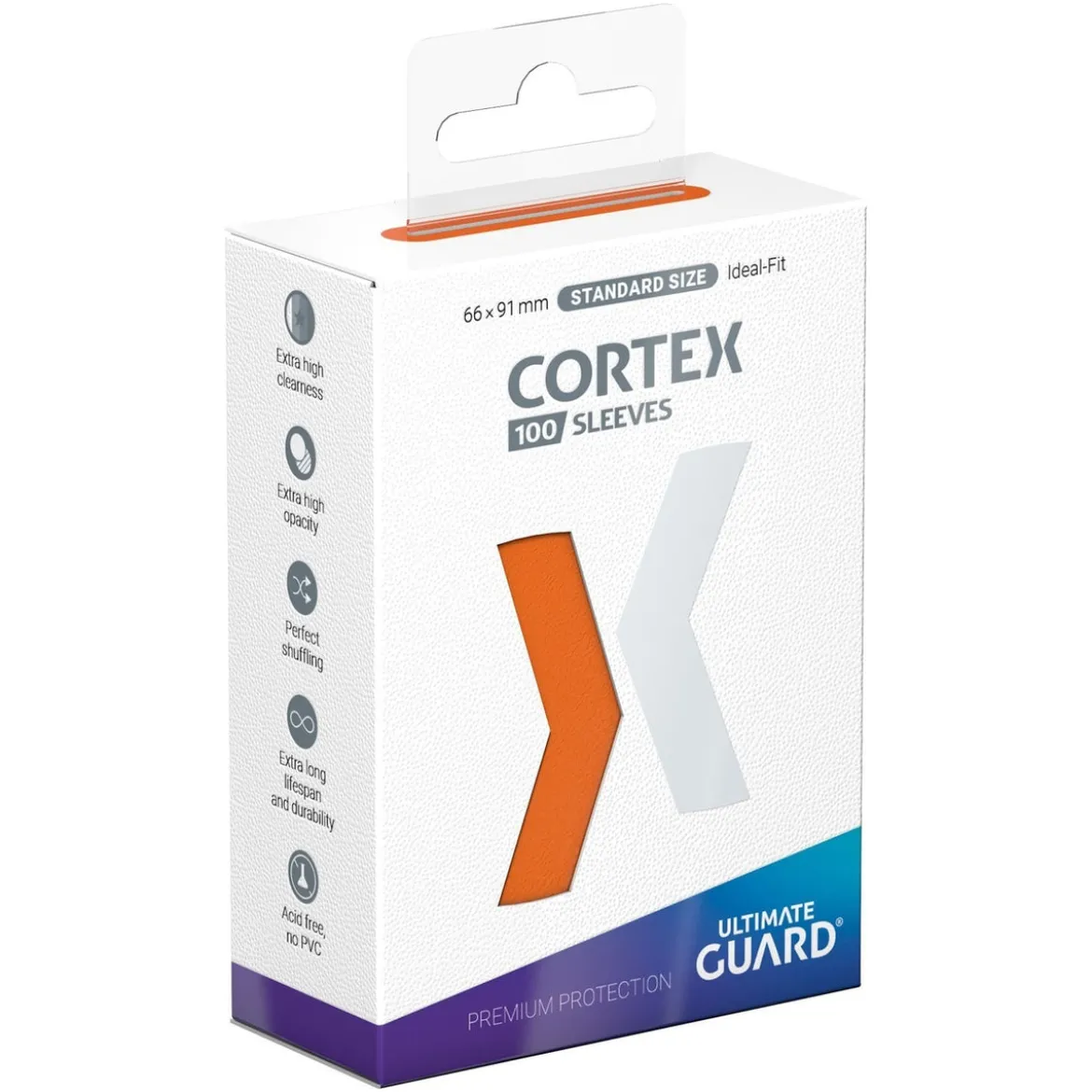 Ultimate Guard Cortex Sleeves Standard Size (100) - Orange