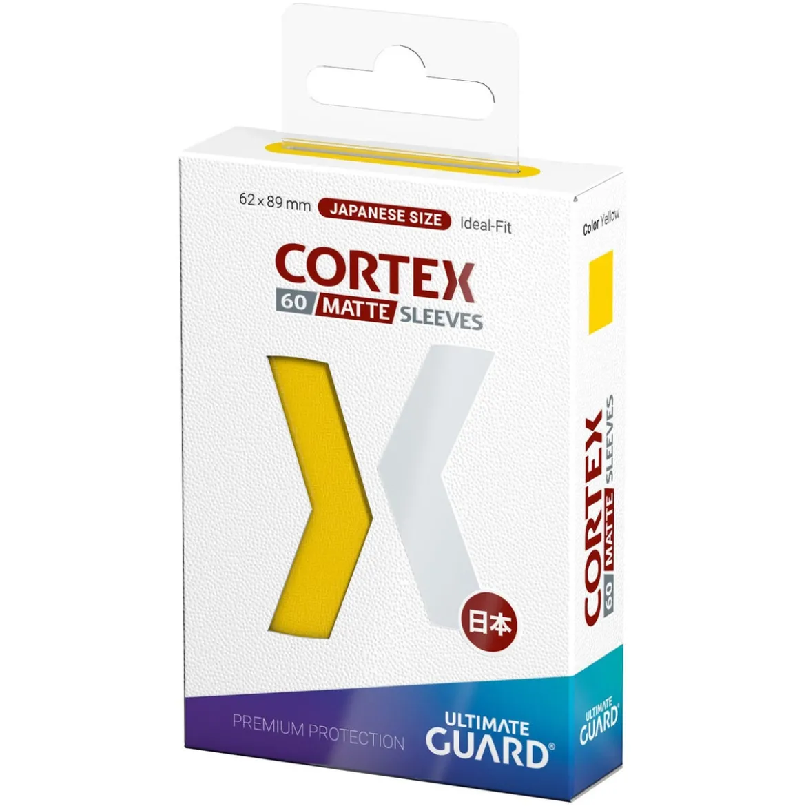 Ultimate Guard Cortex Sleeves Matte Japanese Size (60) - Yellow