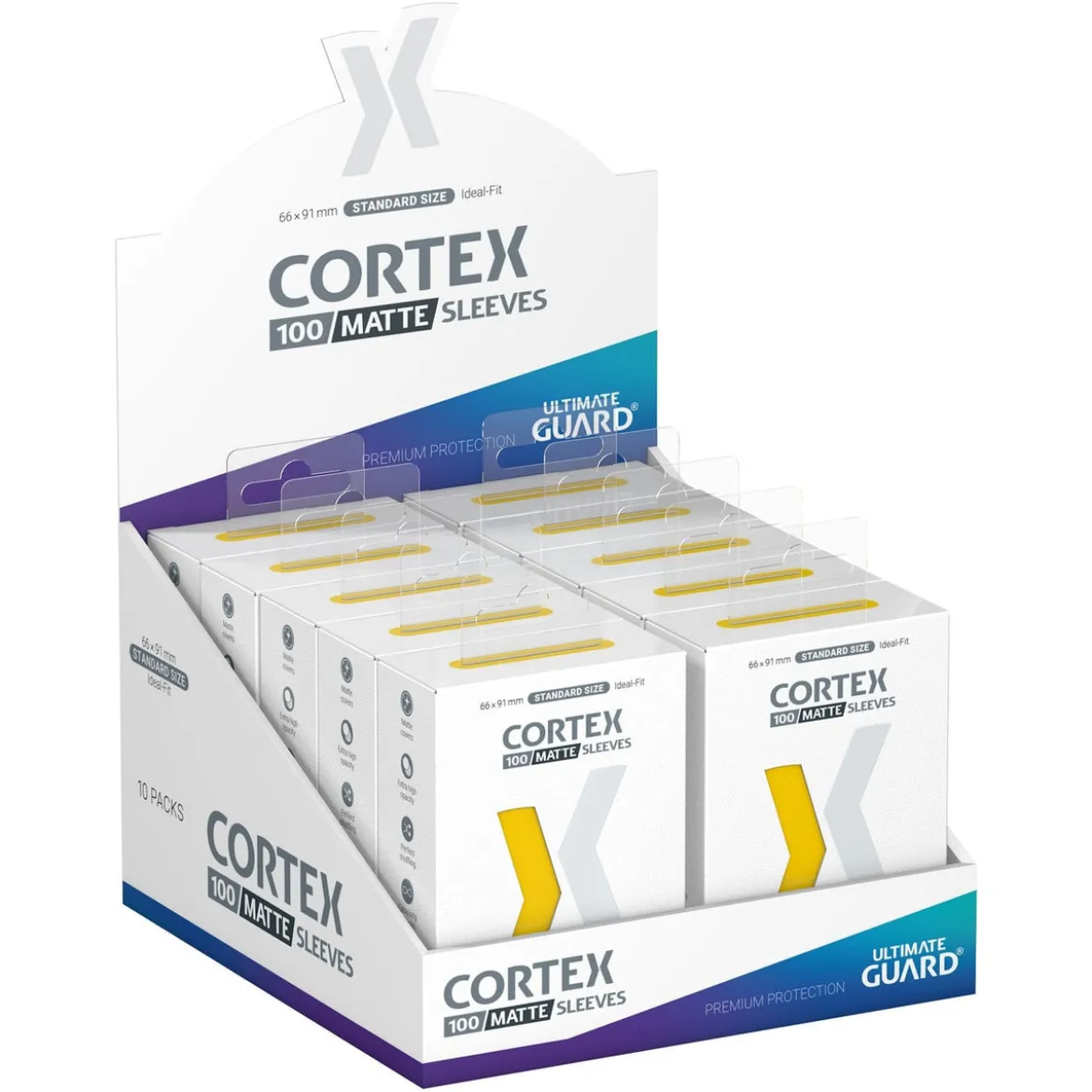 Ultimate Guard Cortex Sleeves Matte Standard Size (100) - Yellow