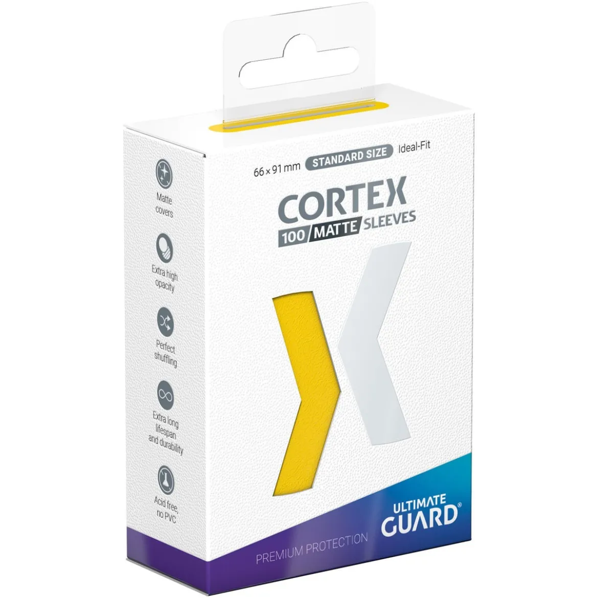 Ultimate Guard Cortex Sleeves Matte Standard Size (100) - Yellow