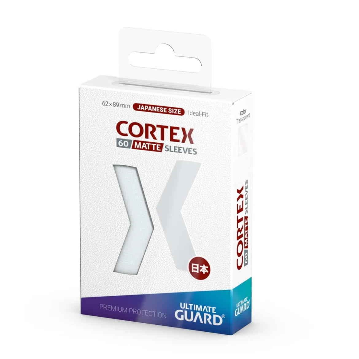 Ultimate Guard Cortex Sleeves Matte Japanese Size (60) - Transparent