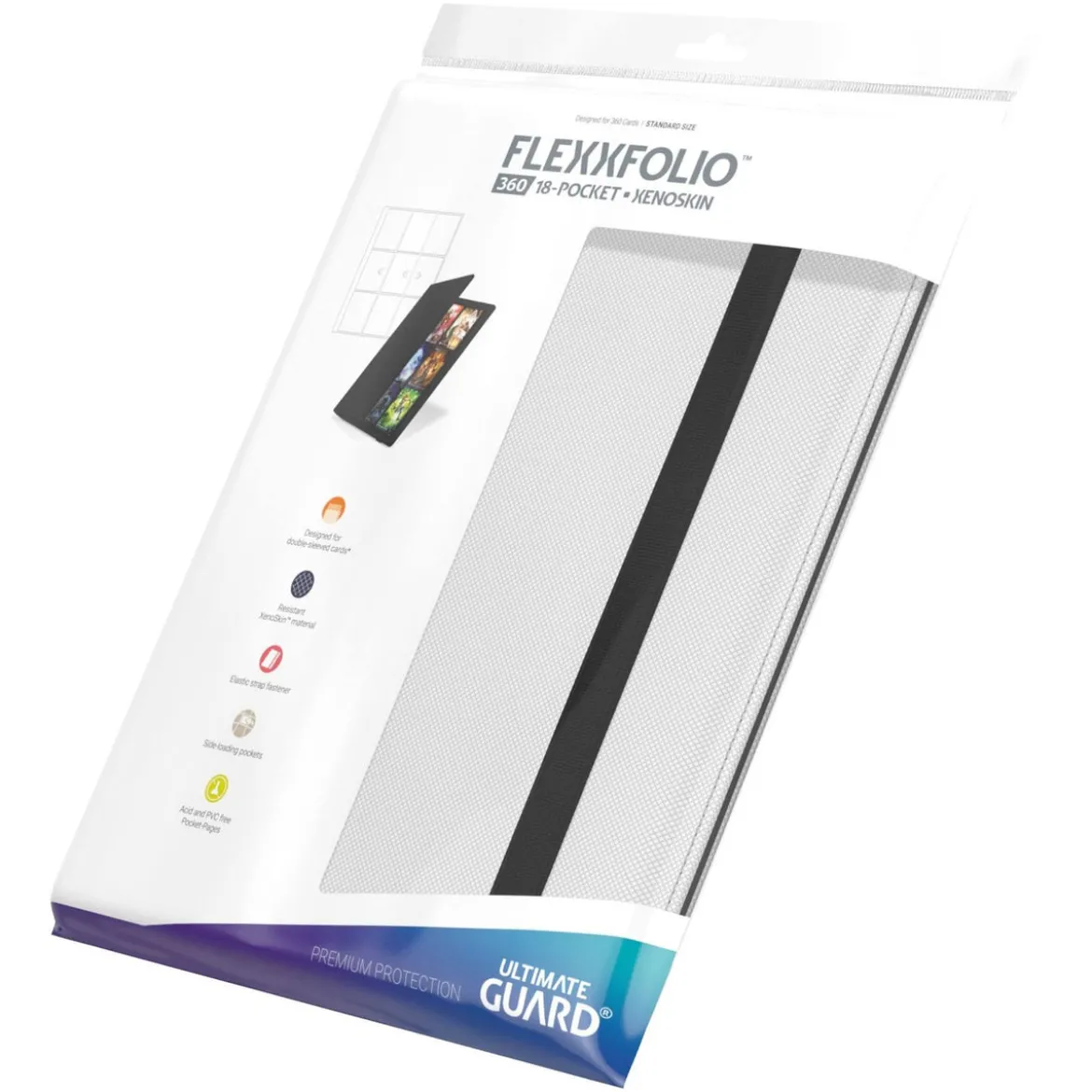 Ultimate Guard Flexxfolio 360 18-Pocket Xenoskin - White