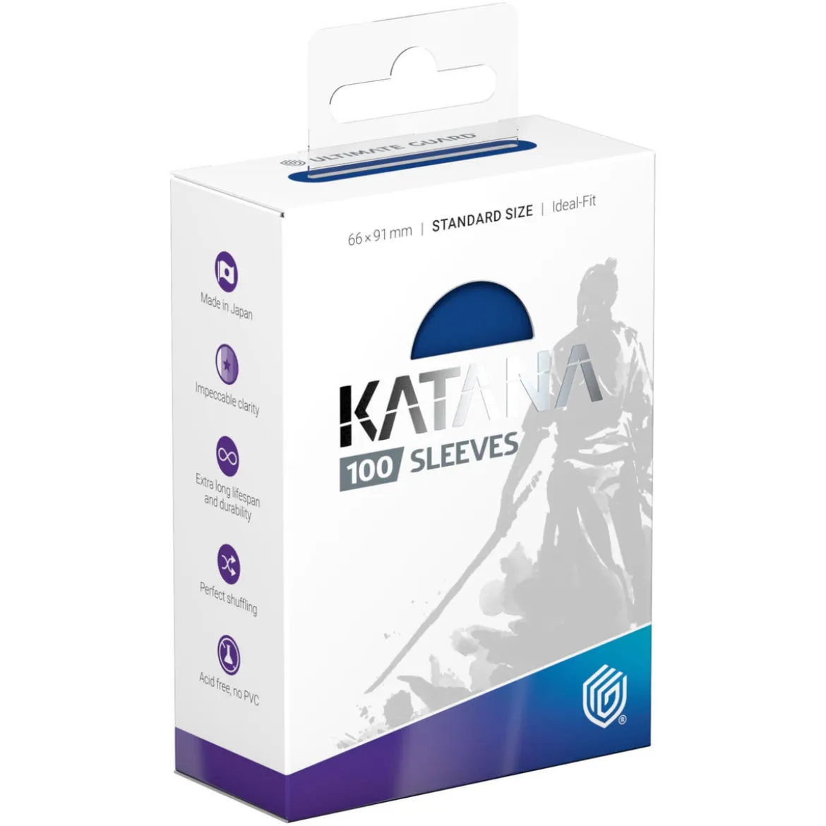 Ultimate Guard Katana Sleeves Standard Size (100) - Blue