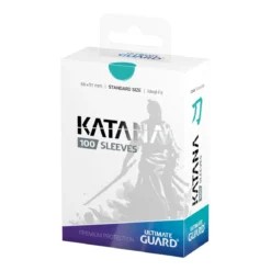 Ultimate Guard Katana Sleeves Standard Size (100) - Turquoise