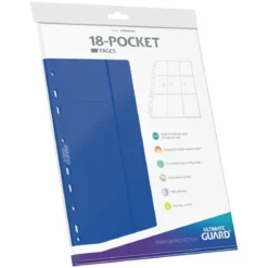 Ultimate Guard 18-Pocket Pages Side-Loading (10) - Blue