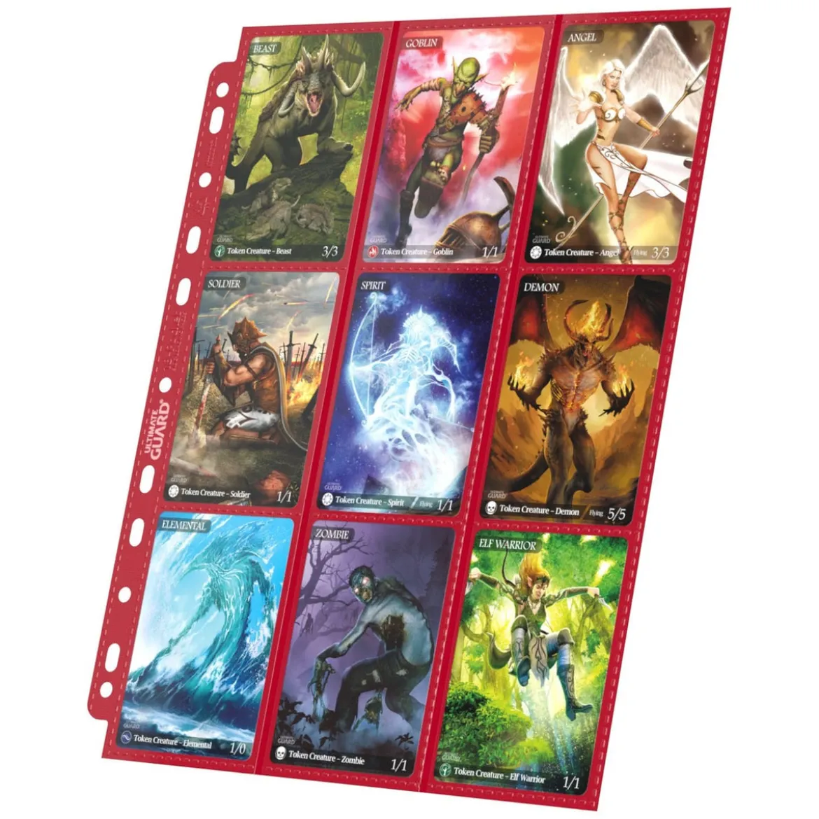 Ultimate Guard 18-Pocket Pages Side-Loading (10) - Red