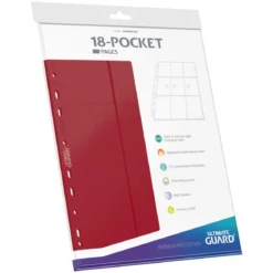 Ultimate Guard 18-Pocket Pages Side-Loading (10) - Red