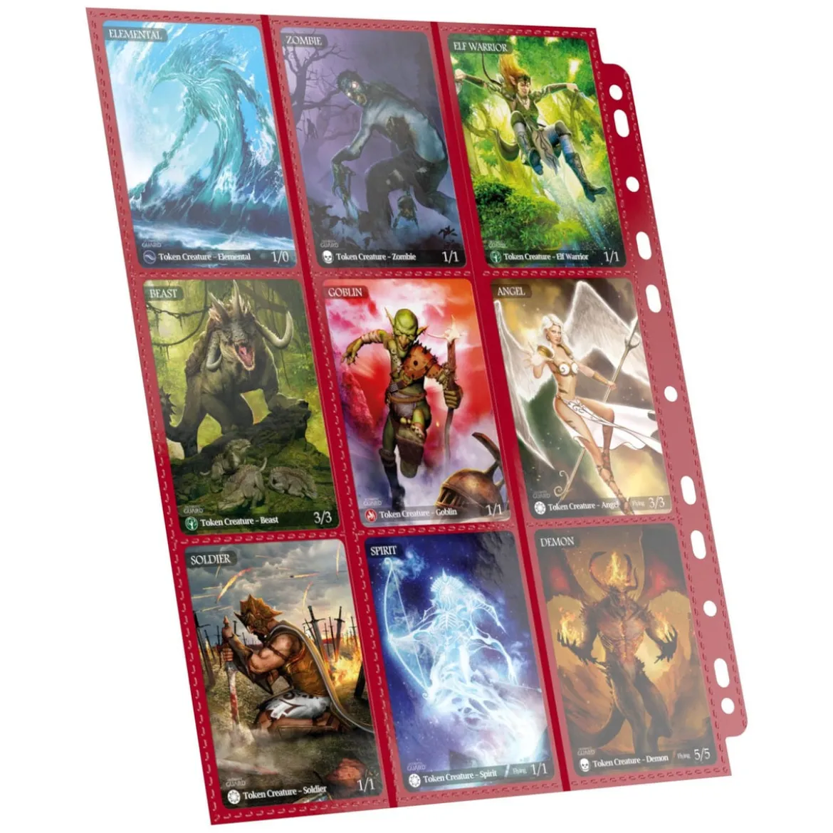 Ultimate Guard 18-Pocket Pages Side-Loading (10) - Red