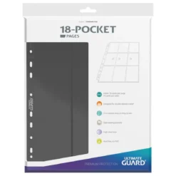 Ultimate Guard 18-Pocket Pages Side-Loading (10) - Grey