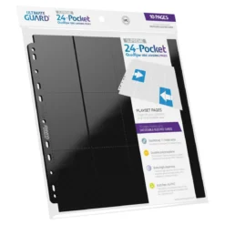 Ultimate Guard 24-Pocket QuadRow Pages Side-Loading (10) - Black