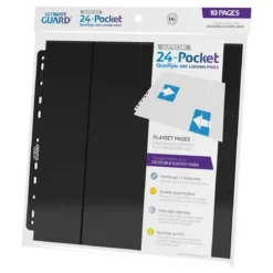 Ultimate Guard 24-Pocket QuadRow Pages Side-Loading (10) - Black
