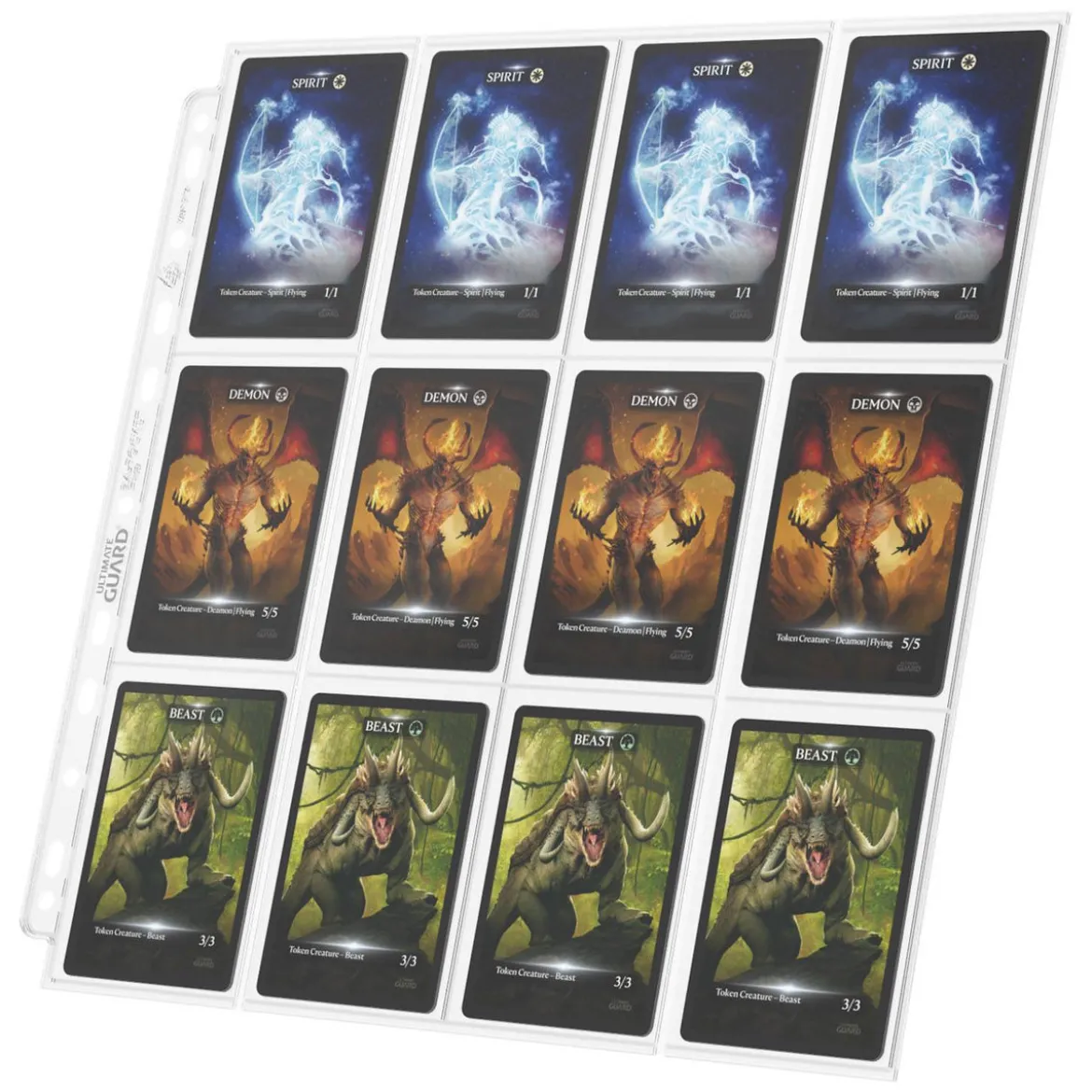 Ultimate Guard 24-Pocket QuadRow Pages Side-Loading (10) - Transparent