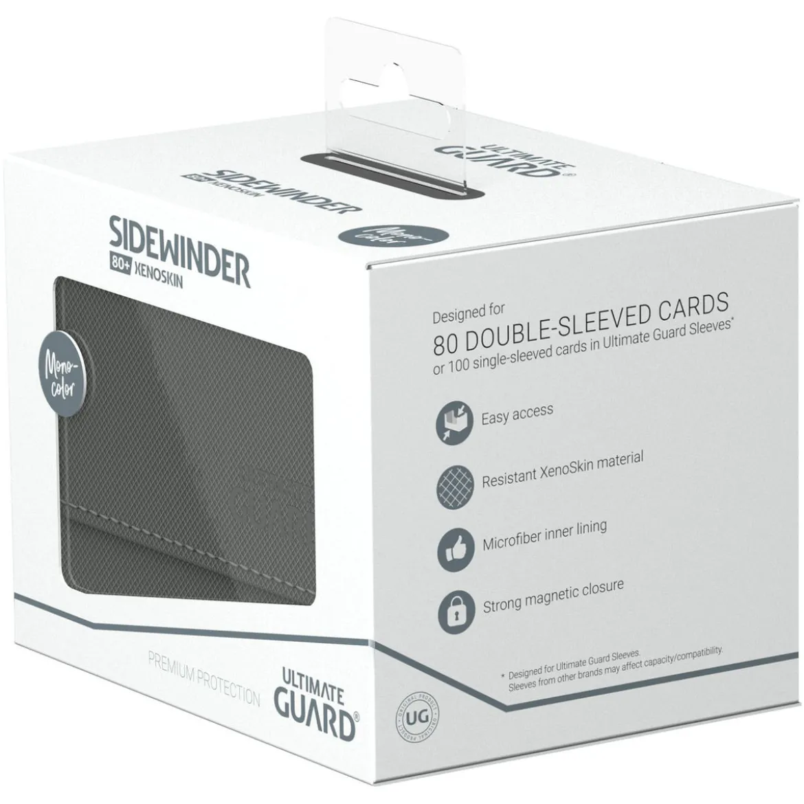 Ultimate Guard Sidewinder 80+ Xenoskin - Grey