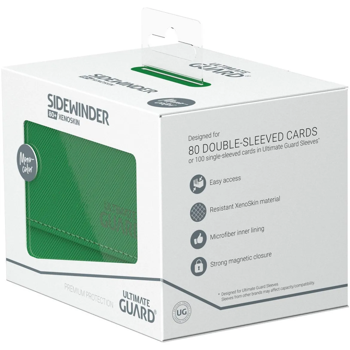 Ultimate Guard Sidewinder 80+ Xenoskin - Green