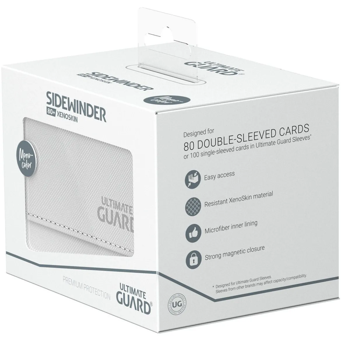 Ultimate Guard Sidewinder 80+ Xenoskin - White