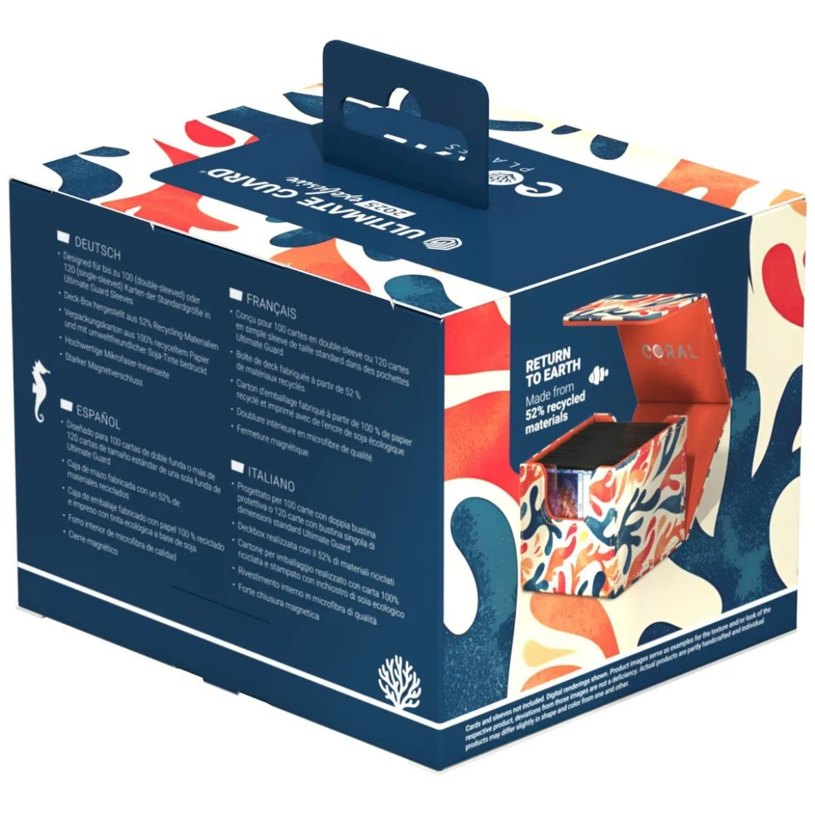 Ultimate Guard Sidewinder 100+ Xenoskin 2025 Exclusive "Coral Places" - Mellow Sea