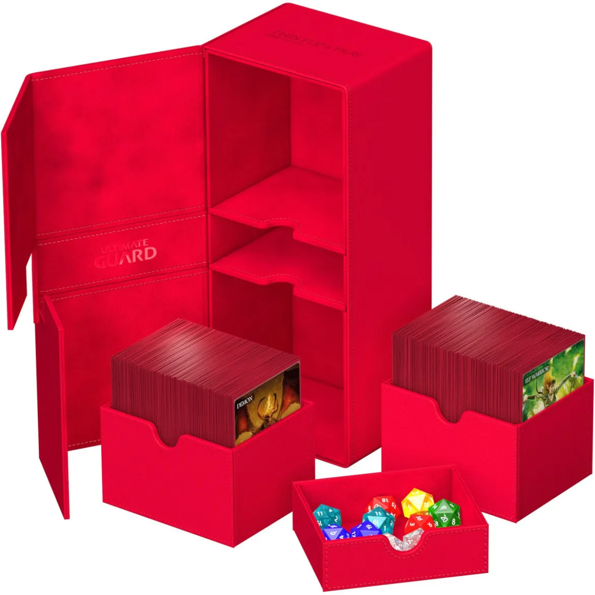 Ultimate Guard Twin Flip'n'Tray 266+ Xenoskin - Red