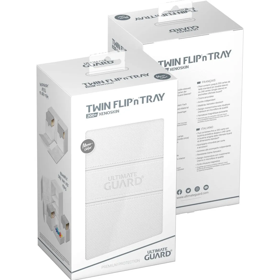 Ultimate Guard Twin Flip'n'Tray 200+ Xenoskin - White