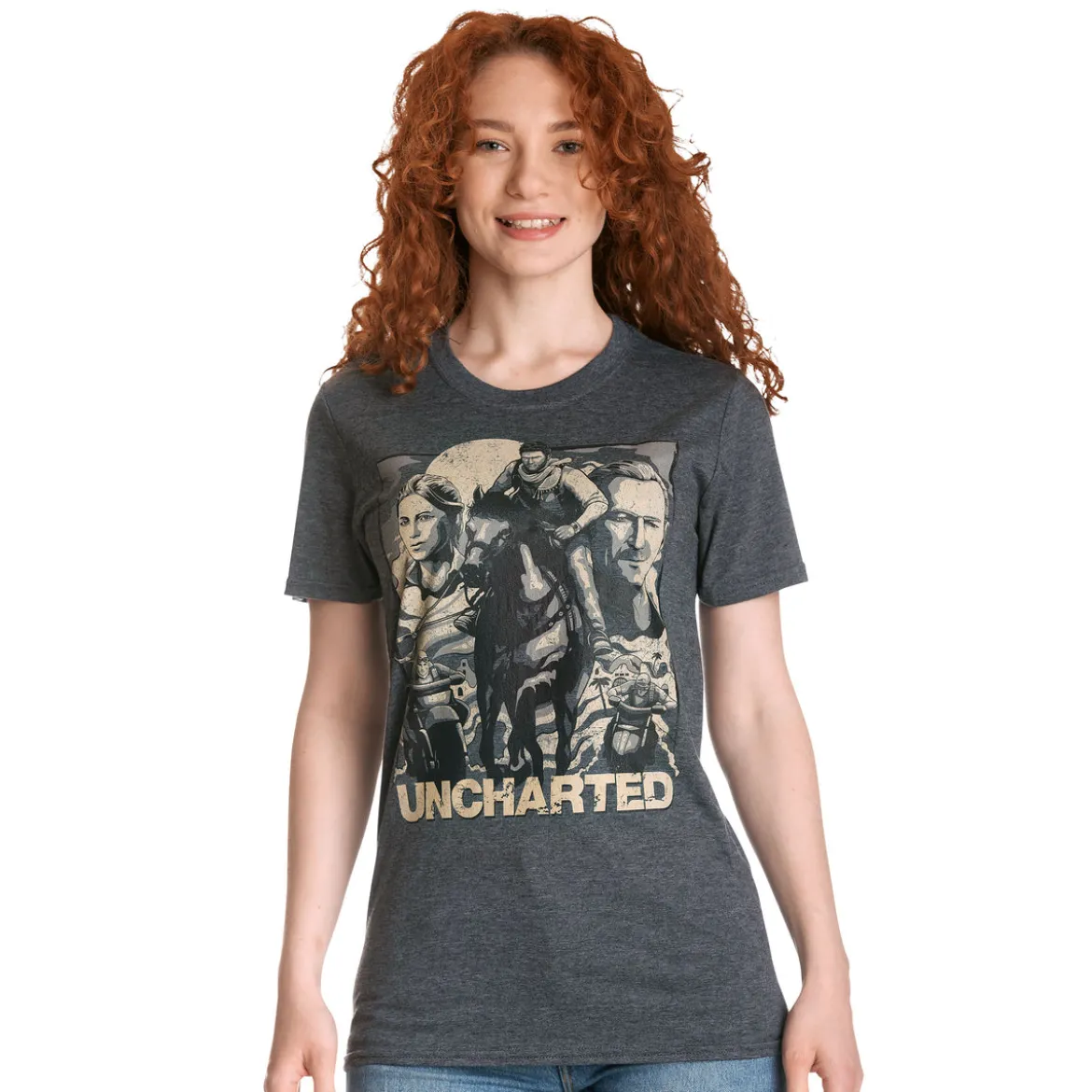 Uncharted - Cover Page T-Shirt grau