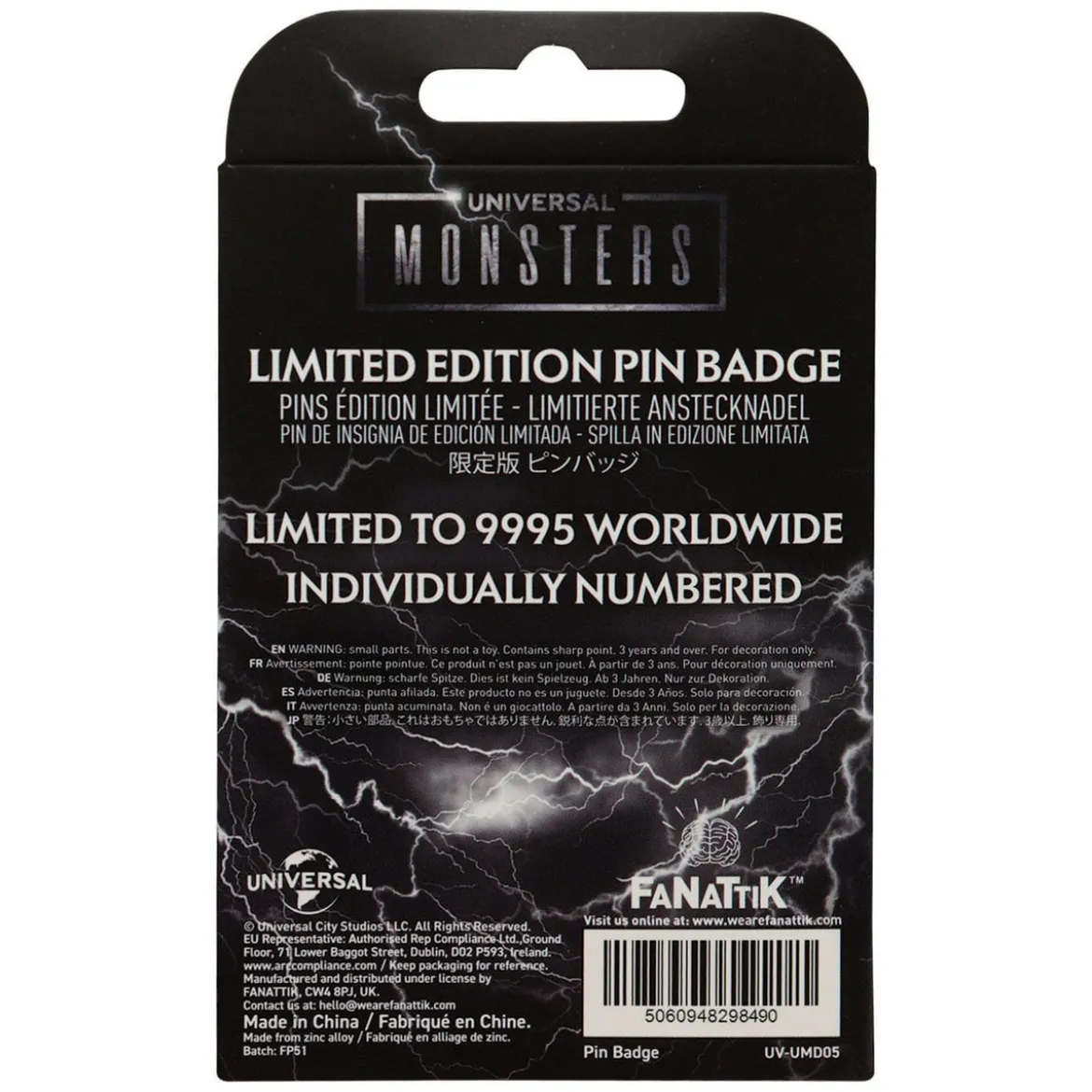 Universal Monsters Ansteck-Pin Limited Edition