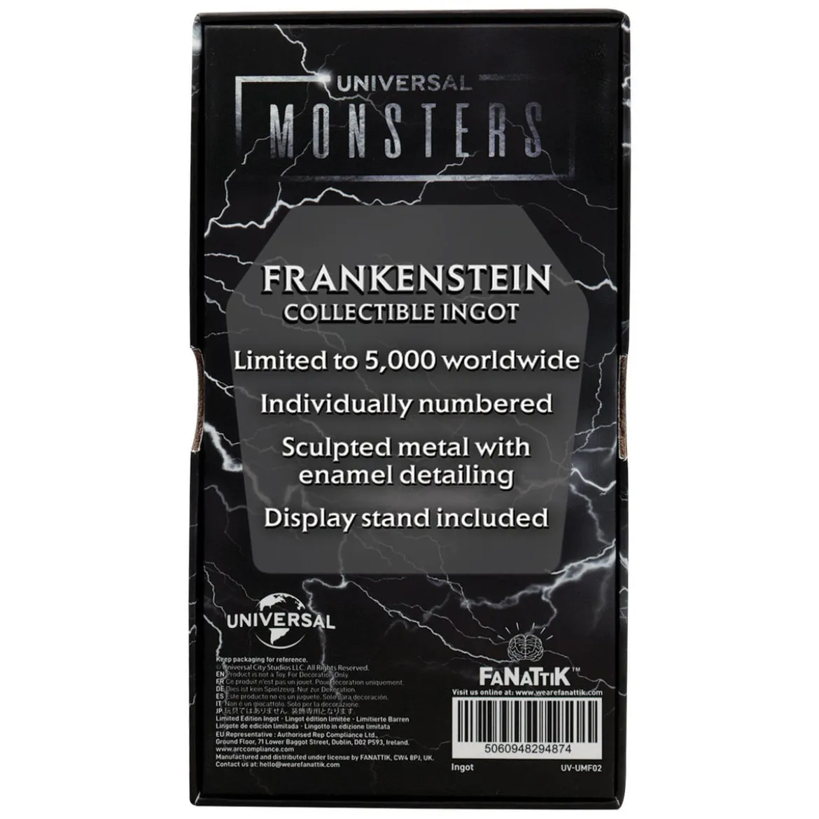 Universal Monsters Metallbarren Frankensteins Monster Limited Edition
