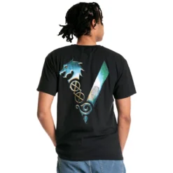 Vikings - Metallic T-Shirt schwarz