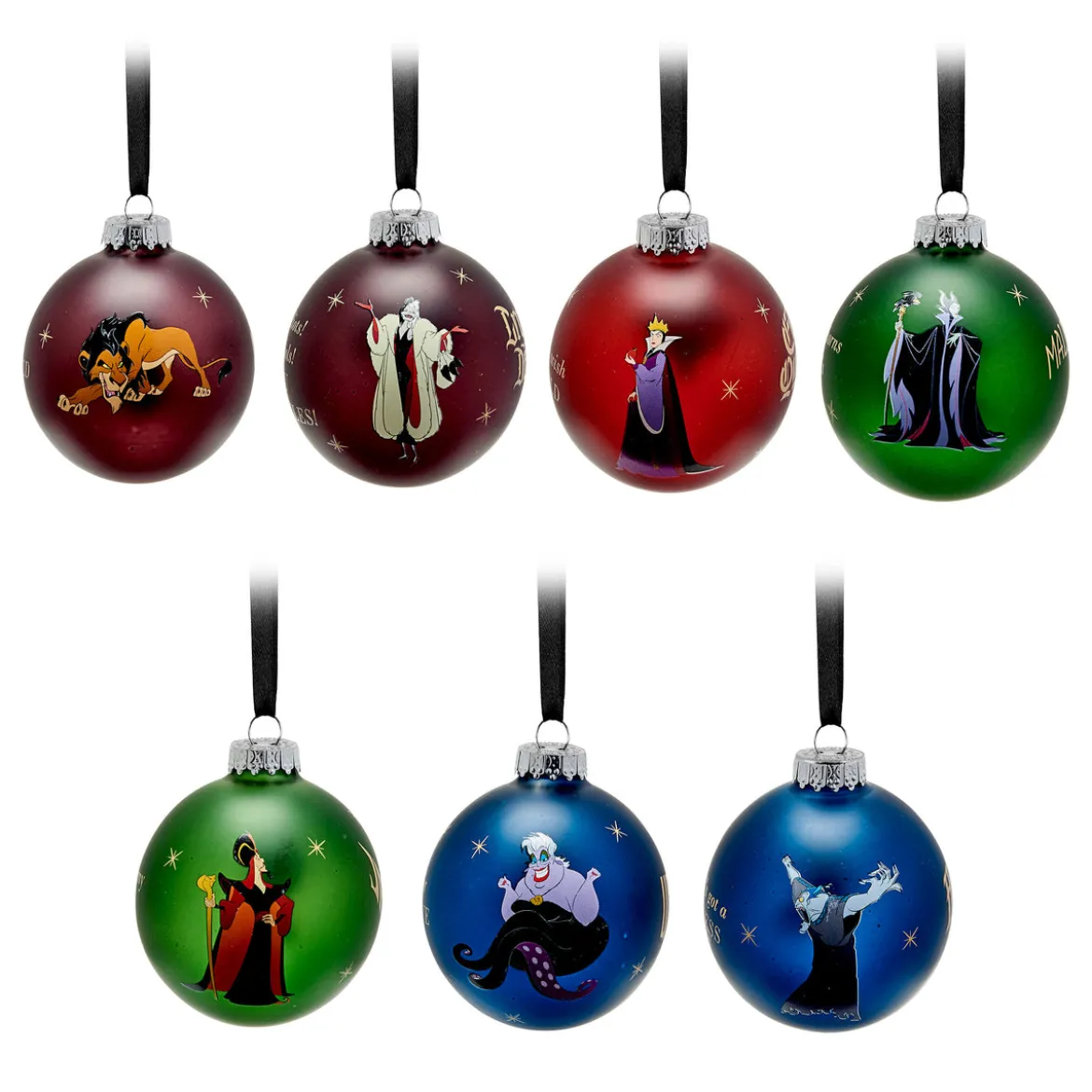 Villains - Characters Weihnachtsbaumkugeln 7tlg