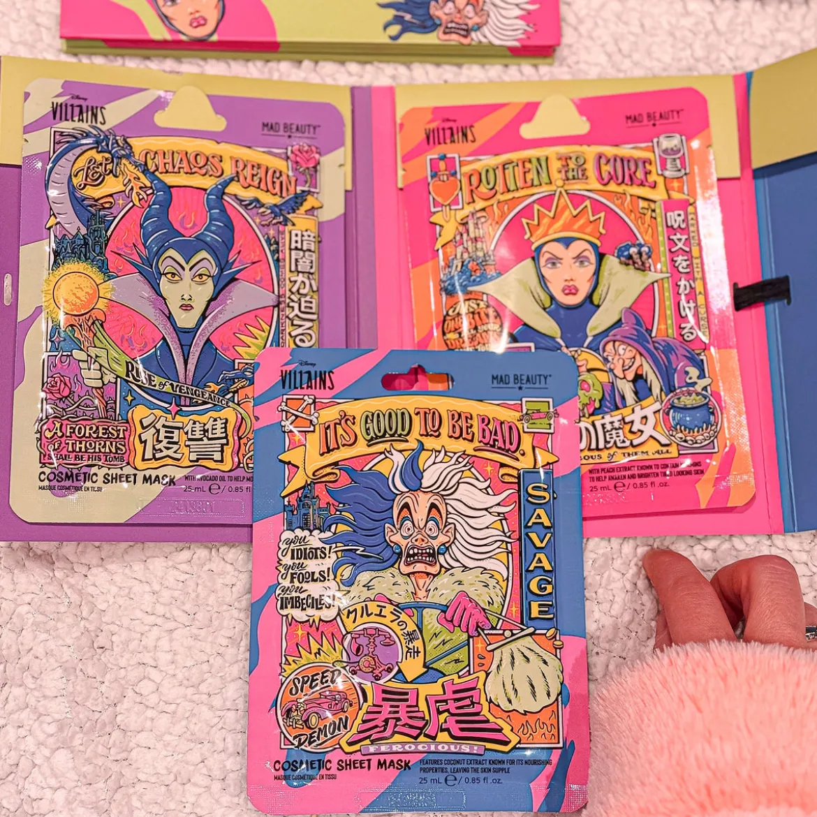 Villains - Sheet Masken 3er Set