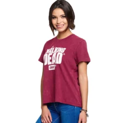 Walking Dead - Logo T-Shirt Damen rot