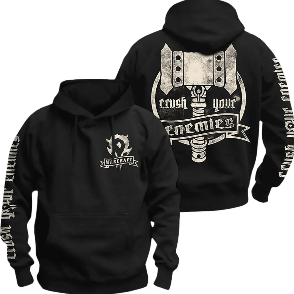 Warcraft - Crush Your Enemies Kapuzenpullover schwarz