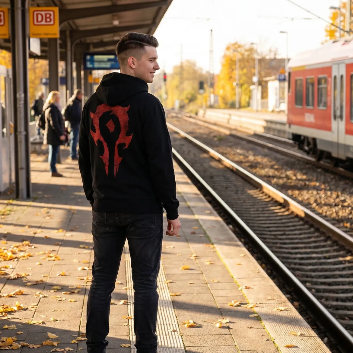 Warcraft - Horde Logo Kapuzenjacke schwarz