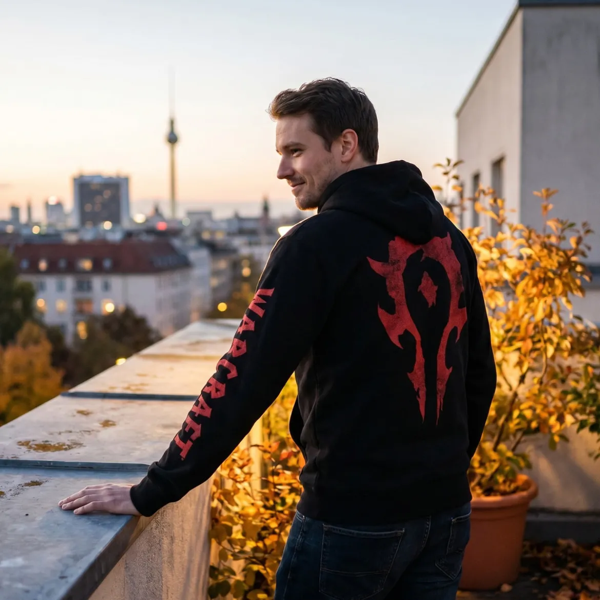 Warcraft - Horde Logo Kapuzenjacke schwarz