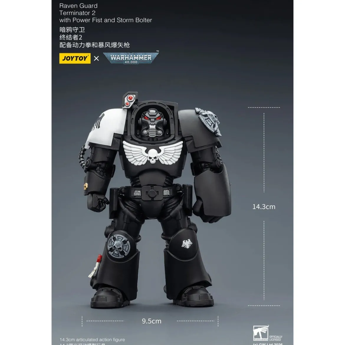 Warhammer 40,000 Actionfigur Raven Guard Terminator 2 with