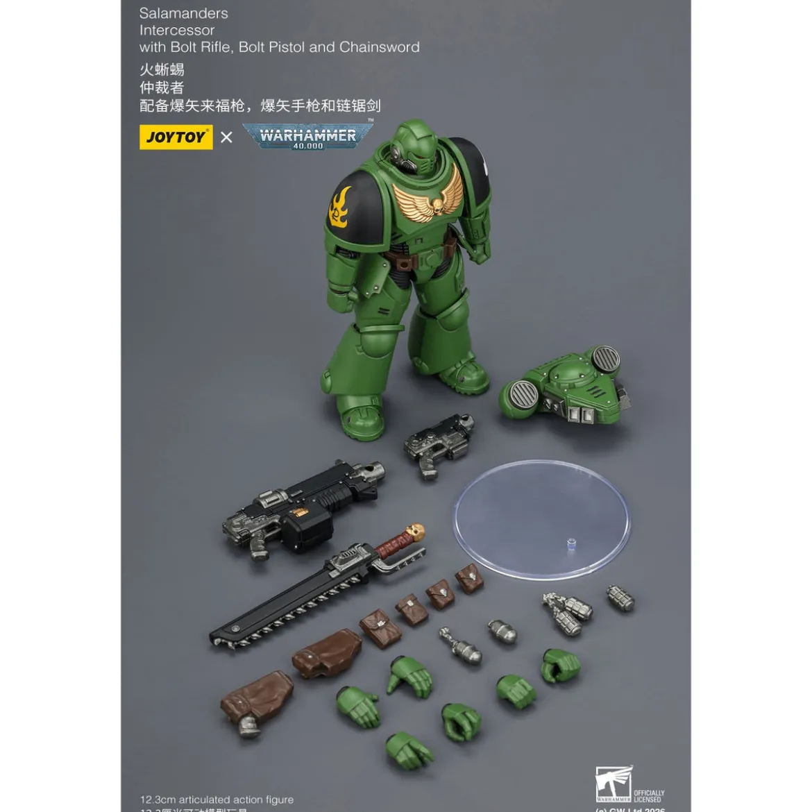 Warhammer 40,000 Actionfigur Salamanders Intercessor 12 cm