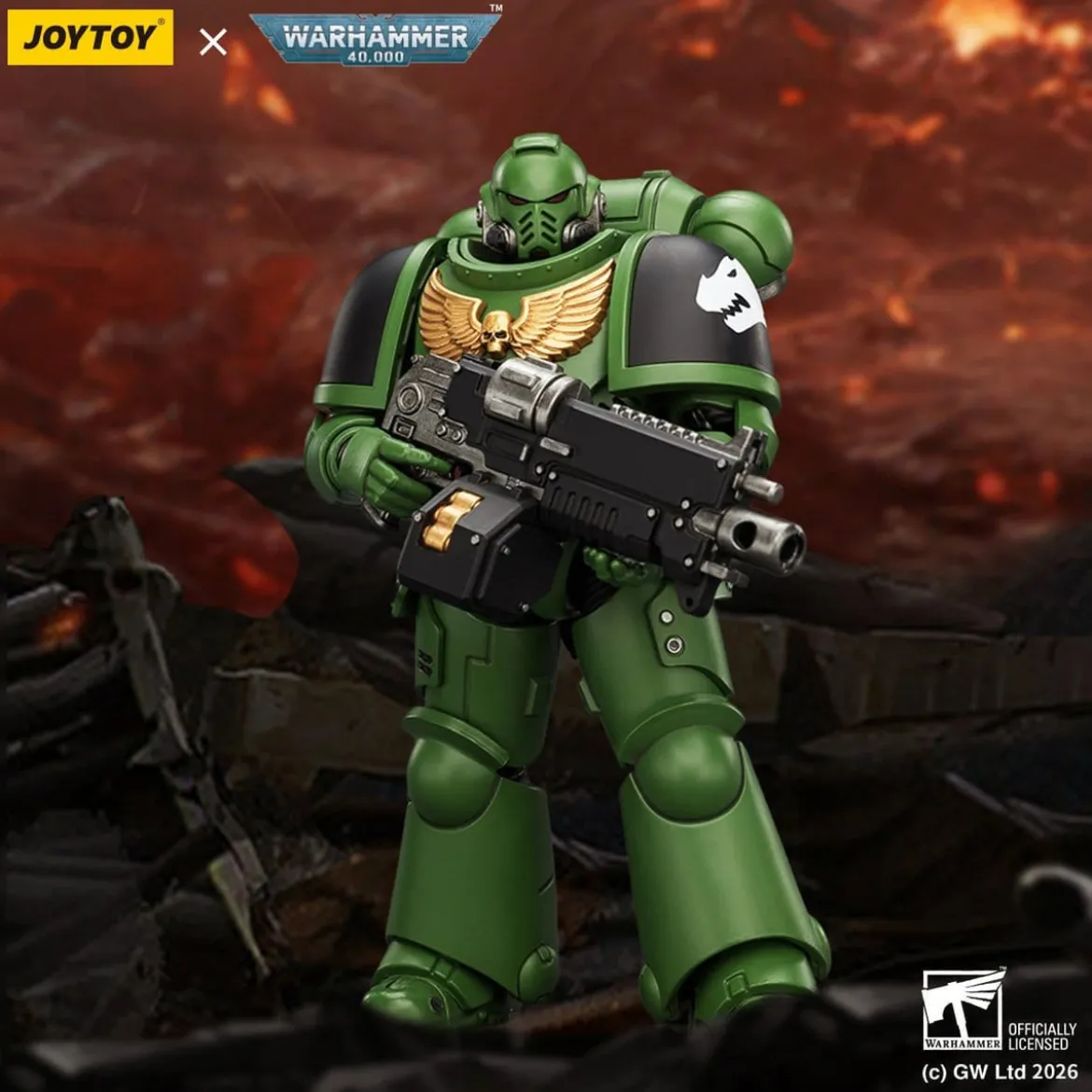 Warhammer 40,000 Actionfigur Salamanders Intercessor 12 cm