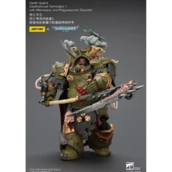 Warhammer 40k Actionfigur 1/18 Death Guard Deathshroud Terminator 1 with Manreaper and Plaguespurter Gauntlet 14 cm