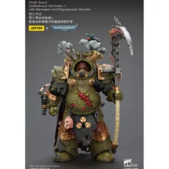 Warhammer 40k Actionfigur 1/18 Death Guard Deathshroud Terminator 1 with Manreaper and Plaguespurter Gauntlet 14 cm