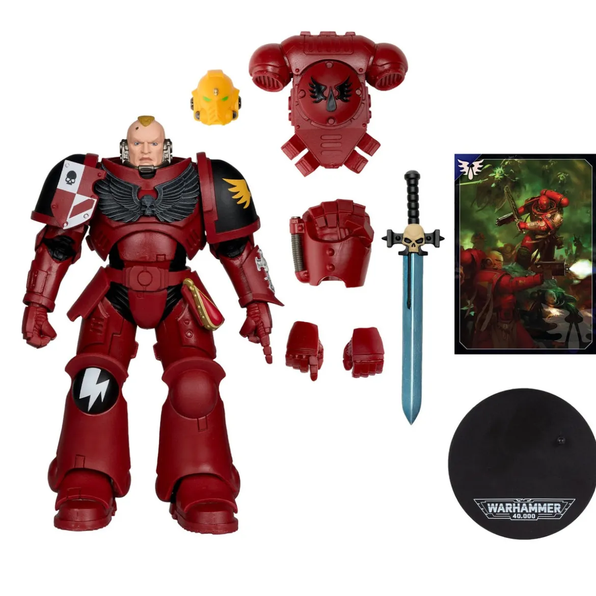 Warhammer 40k - Assault Intercessor Sergeant (Blood Angel) Actionfigur 18cm