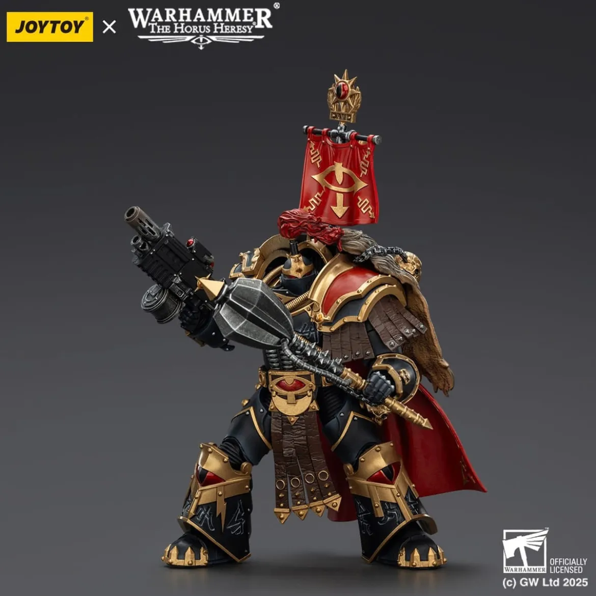 Warhammer 40,000: Sons of Horus Actionfigur Legion Cataphractii Praetorwith Combi-Melta and Power Maul 14 cm