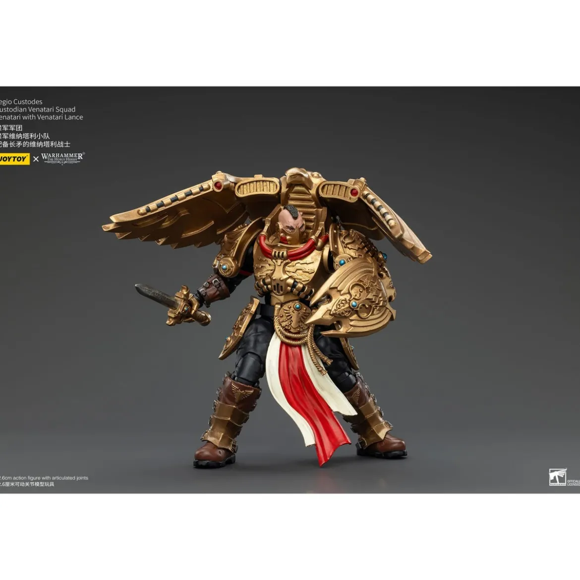 Warhammer The Horus Heresy Actionfigur 1/18 Legio Custodes Custodian Venatari Squad Venatari with Venatari Lance 13 cm